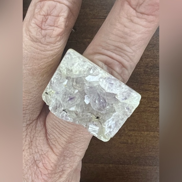 Dara Ettinger Natural Cut Druzy Ring - Picture 2 of 5